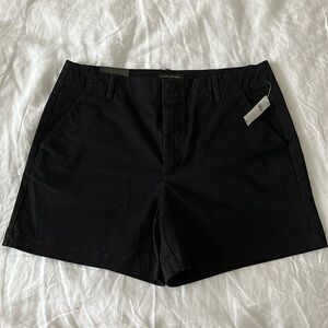 NWT Banana Republic Factory Size 12 Black Chino Shorts